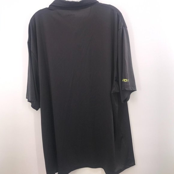 AND1 GRAY AND YELLOW SHORT SLEEVE POLO - Picture 2 of 5